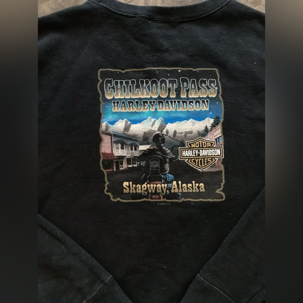 Vintage Harley Davidson Alaska Crewneck Unisex Small